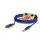 Mikrofonkabel Stage 22 Highflex, 2 x 0,22 mm² | XLR / Klinke, HICON | 3,00m | blau