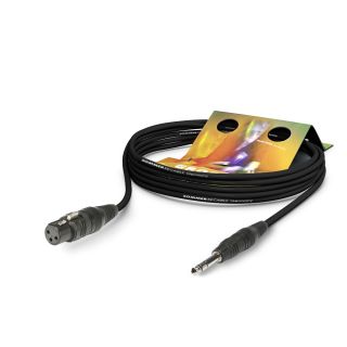 Mikrofonkabel Stage 22 Highflex, 2 x 0,22 mm² | XLR / Klinke, HICON | 6,00m | schwarz