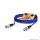 Mikrofonkabel Stage 22 Highflex, 2 x 0,22 mm² | XLR / XLR, HICON | 1,00m | blau