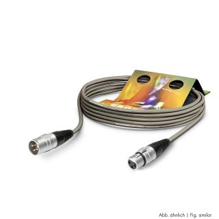 Mikrofonkabel Stage 22 Highflex, 2 x 0,22 mm² | XLR / XLR, HICON | 1,00m | grau