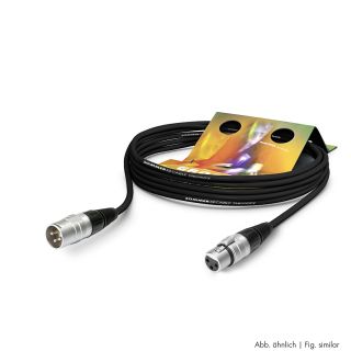 Mikrofonkabel Stage 22 Highflex, 2 x 0,22 mm² | XLR / XLR, HICON | 1,00m | schwarz