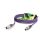 Mikrofonkabel Stage 22 Highflex, 2 x 0.22 mm² | XLR / XLR, NEUTRIK® | 10,00m | violett