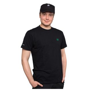 Sommer cable T-Shirt, schwarz | L