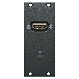 Steckverbinder-Modul HDMI female Patch, 2 HE, 1 BE fr SYS-Gehuseserien, Farbe: anthrazit, RAL 7016 | SYCFB21-HD-P