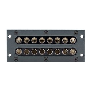 Steckverbinder-Modul 2 x 8 TT-Phone 4.4mm, 2 HE, 1 BE für SYS-Gehäuseserien, Farbe: anthrazit, RAL 7016