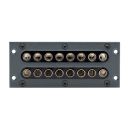 Steckverbinder-Modul 2 x 8 TT-Phone 4.4mm, 2 HE, 1 BE für SYS-Gehäuseserien, Farbe: anthrazit, RAL 7016