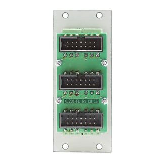 Steckverbinder-Modul 12 x 3pin EUROBLOCK 3,5mm, 2 HE, 1 BE fr SYS-Gehuseserien, Farbe: anthrazit, RAL 7016