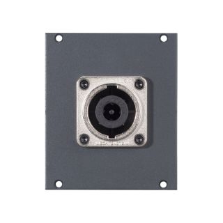 Steckverbinder-Modul NL8MDV -> 6,3mm Flachsteckzungen, 2 HE, 2 BE für SYS-Gehäuseserien, Farbe: anthrazit, RAL 7016 | SYCFB22-NL8