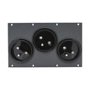 Steckverbinder-Modul 3 x 2P+T female SNAP-In, 2 HE, 4 BE...