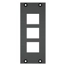 Frontblech 3 x Ausschnitt fr Clip-In-Module (Keystone),...