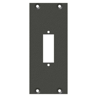 Frontblech Glasfaser-Kombi-Ausschnitt, 2 HE, 1 BE für SYS-Gehäuseserien, verzinktes Stahlblech, Farbe: anthrazit, RAL 7016