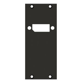 Frontblech 1 x HDMI/DP, 2 HE, 1 BE fr SYS-Gehuseserien, 2,5 mm verzinktes Stahlblech, Farbe: anthrazit, RAL 7016