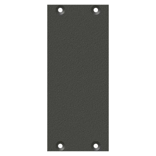 Frontblech Leerblech, 2 HE, 1 BE für SYS-Gehäuseserien, verzinktes Stahlblech, Farbe: anthrazit, RAL 7016