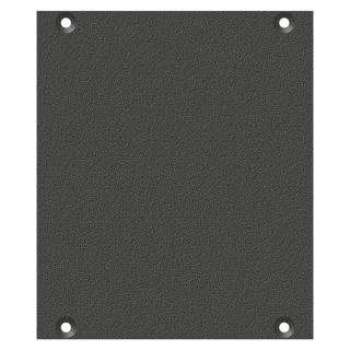 Frontblech Leerblech, 2 HE, 2 BE für SYS-Gehäuseserien, verzinktes Stahlblech, Farbe: anthrazit, RAL 7016