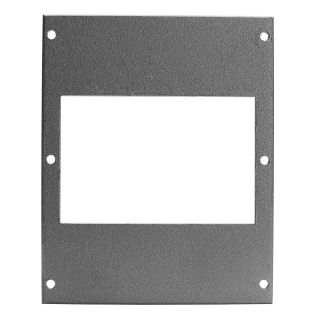 Frontblech 4 x 17,5mm, 2 HE, 3 BE für SYS-Gehäuseserien, verzinktes Stahlblech, Farbe: anthrazit, RAL 7016