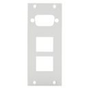 Frontblech 1 x SUB-D09 oder HDMI + 2 x Keystone 90°...