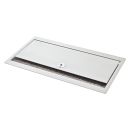Tischtank weiß, abschliessbar, 2 HE, 9 BE; Tiefe:...