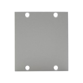 Seitenblech Leerblech, 2 HE; Tiefe: 80 mm für SYSBOXX, Farbe: silber