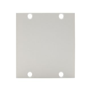 Seitenblech Leerblech, 2 HE; Tiefe: 80 mm für SYSBOXX, Farbe: weiß