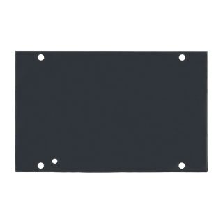 Seitenblech Leerblech, 2 HE; Tiefe: 140 mm für SYSBOXX, Farbe: grau