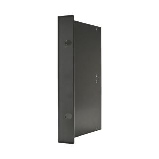Seitenblech Leerblech mit Rackohr, 4 HE; Tiefe: 140 mm für SYSBOXX, Farbe: grau