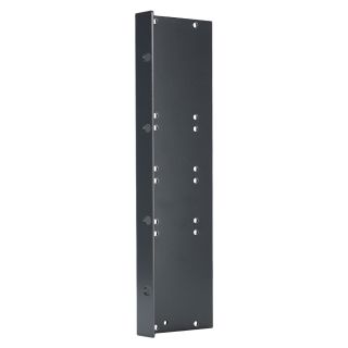 Seitenblech Leerblech mit Rackohr, 6 HE; Tiefe: 80 mm für SYSBOXX, Farbe: anthrazit, RAL 7016
