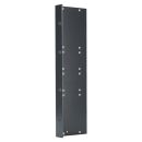 Seitenblech Leerblech mit Rackohr, 6 HE; Tiefe: 80 mm...