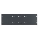 Seitenblech Leerblech mit Rackohr, 6 HE; Tiefe: 80 mm...