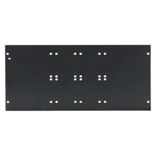 Seitenblech Leerblech, 6 HE; Tiefe: 140 mm für SYSBOXX, Farbe: grau