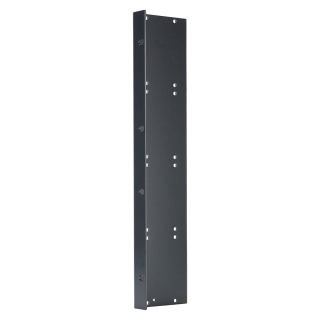 Seitenblech Leerblech mit Rackohr, 8 HE; Tiefe: 80 mm für SYSBOXX, Farbe: anthrazit, RAL 7016