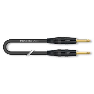 Instrumentenkabel SC-Spirit BLACK ZILK, 1  x  0,25 mm² | Klinke / Klinke, HICON | 10,00m | schwarz