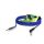Instrumentenkabel, 1  x  0.22 mm² | Klinke / Klinke 90°, NEUTRIK® | 10,00m | blau