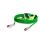 Video-Patchkabel HD-SDI (HDTV) SC-Vector 0.8/3.7, 1  x  0.80 mm² | BNC / BNC, HICON | 10,00m | grün | weiß