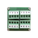 Tastermodul, 4-fach 4-fach-Tastermodul, mit weißer LED-Beleuchtung; Tiefe: 30 mm, Baugröße: 45x45 mm, Kunststoff, Farbe: silber | W45KSAP-DIP