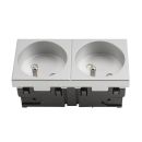 Anschluss-Modul SCHUKO-Steckdose CEE7 / 5 2-fach...