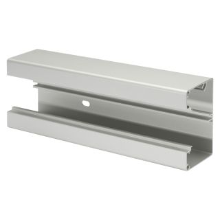 Alu-Kanal 2000 mm, 1-fache Bauhöhe für 45x45-Module , Baugröße: 60 x 90/45 mm, Kunststoff, Farbe: alusilber | W45C-AS1-0200