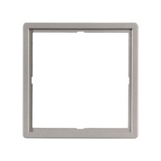 Adapter-Rahmen -> Schalterrahmen Edelstahl , Baugröße: 50x50 mm, Kunststoff, Farbe: alusilber | W50M-AR