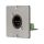 Anschluss-Modul XLR male —> Schraubklemme, Baugröße: 50x50 mm, Edelstahl, Farbe: Edelstahl | W50M-CP-1XM-S