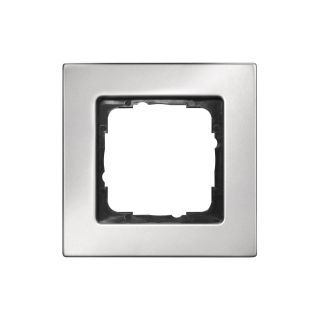 Schalterrahmen 1-fach , Baugröße: 50x50 mm, Edelstahl, Farbe: Edelstahl | W50M-SR-1