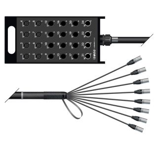 Stagebox <-> Multicore | 08/00 | THE BOXX | getrennte Masse/QUANTUM | NEUTRIK XLR | NEUTRIK XLR | 33,00m