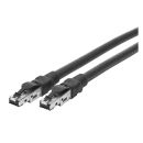 Cat.6, 8  x  | RJ45 / RJ45 | 5,00m | schwarz