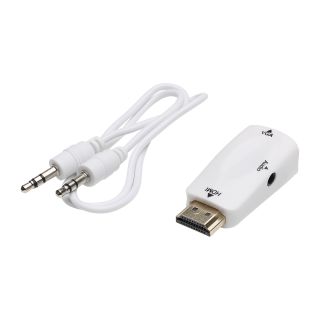 Adapter | HDMI male/SUB-D female gerade, weiß