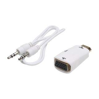 Adapter | HDMI male/SUB-D female gerade, wei