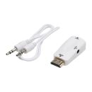 Adapter | HDMI male/SUB-D female gerade, wei