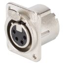 NEUTRIK® XLR, 4-pol , Metall-,...