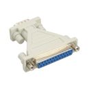 InLine® AT-Adapter, 25pol Sub D Buchse an 9pol Sub D...