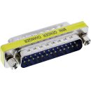InLine® Mini-Gender-Changer, 25pol Sub D Stecker /...