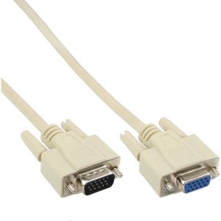 InLine VGA Verlngerung, 15pol HD Stecker / Buchse, 5m