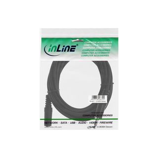 InLine Klinke Verlngerung, 3,5mm Klinke Stecker / Buchse, Stereo, 3m