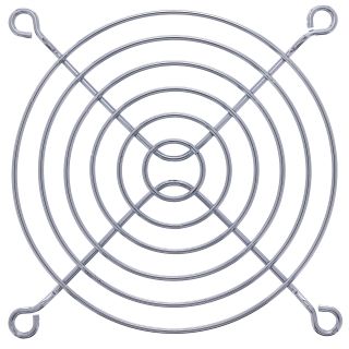 InLine® Lüftergitter Metall, verchromt, 92x92mm